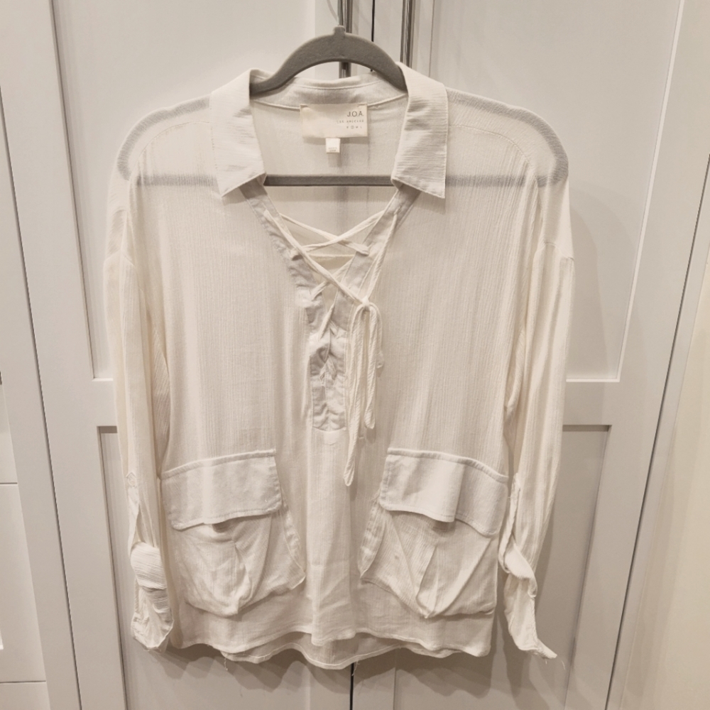 J.O.A. Los Angeles white blouse  Size S